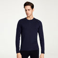 17.5μm ZEALWOOD Men's Long-Sleeve Round Neck Merino Wool T-shirt (200g)