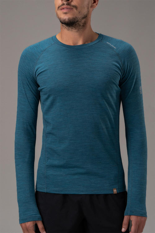 17.5¦Ìm Men¡®s long-sleeved Merino Wool T-shirt (150g)