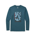 17.5um Men's Long-sleeved Tencel Merino Wool Pattern T-shirt (150g)