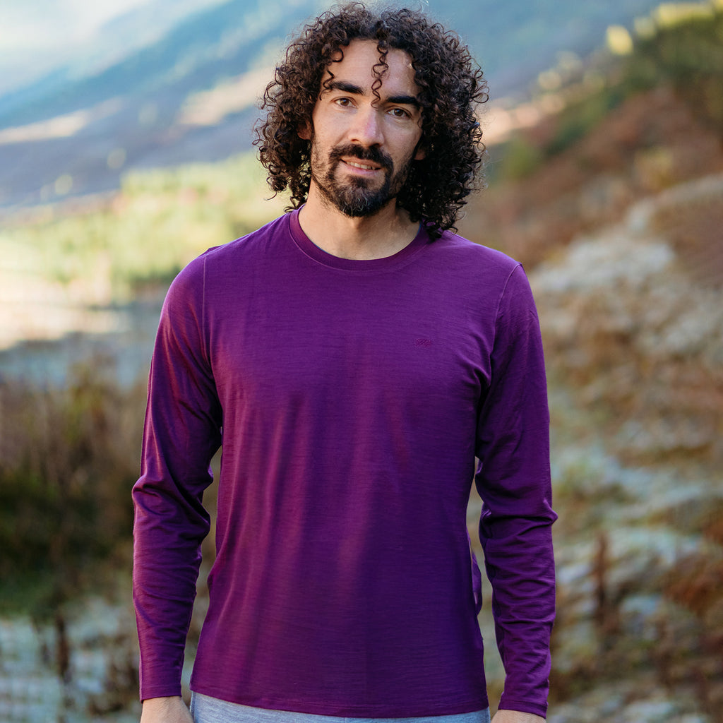 Men's Long Sleeve Merino Wool Tee