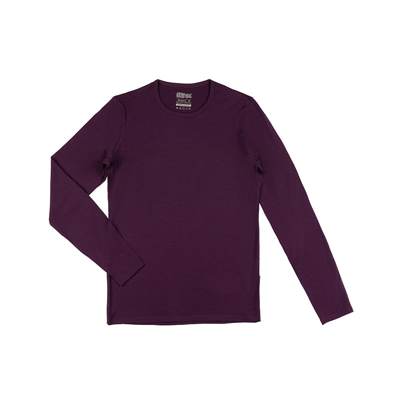 Women's Long Sleeve Merino Wool Tee - 150g 17.5 Micron