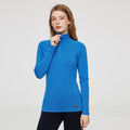 17.5μm Women's Long-Sleeve Zip-Neck Merino Wool Base Layer (200g)