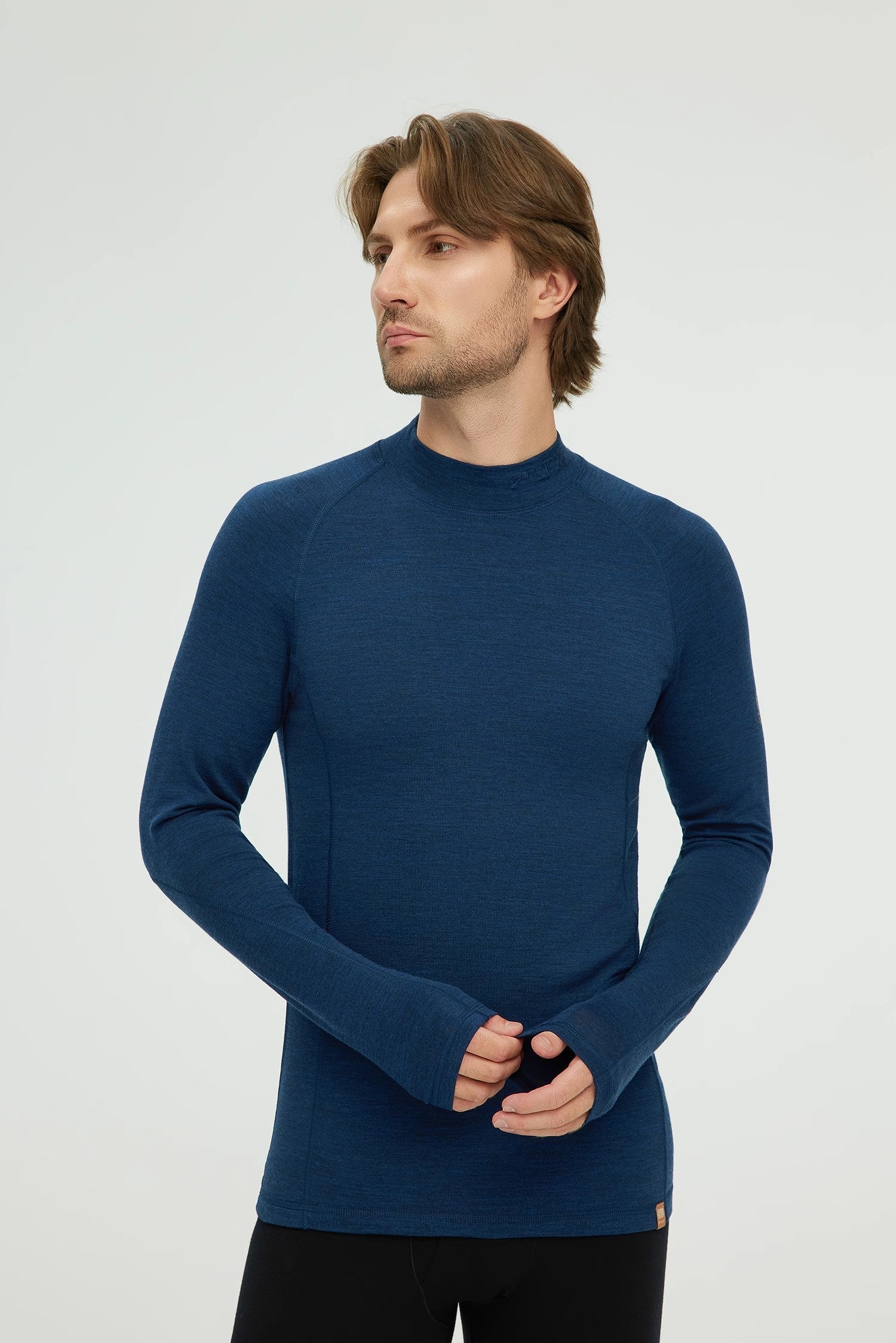 17.5¦Ìm ZEALWOOD Wen¡®s Long-sleeved High Neck Merino Wool T-shirt (200g)