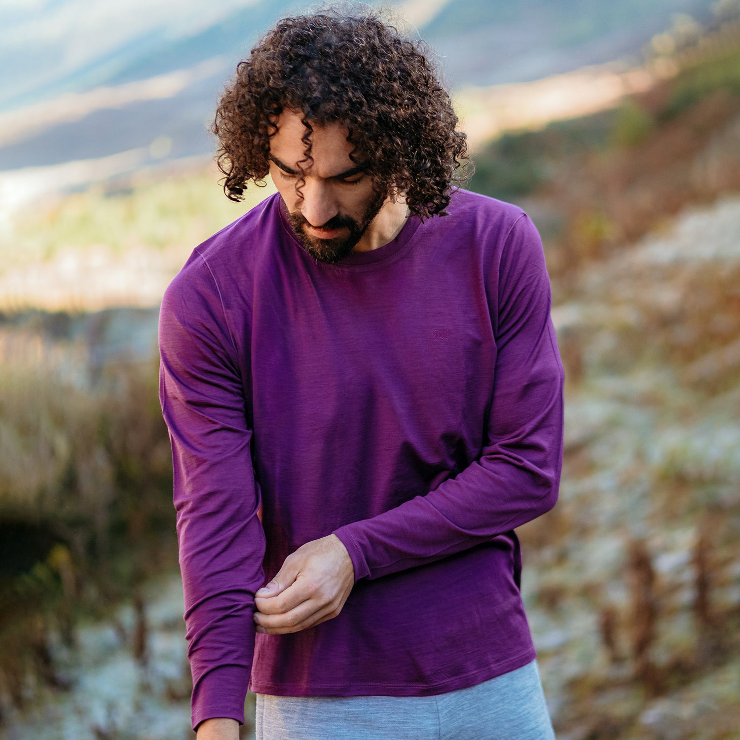 Men's Long Sleeve Merino Wool Tee