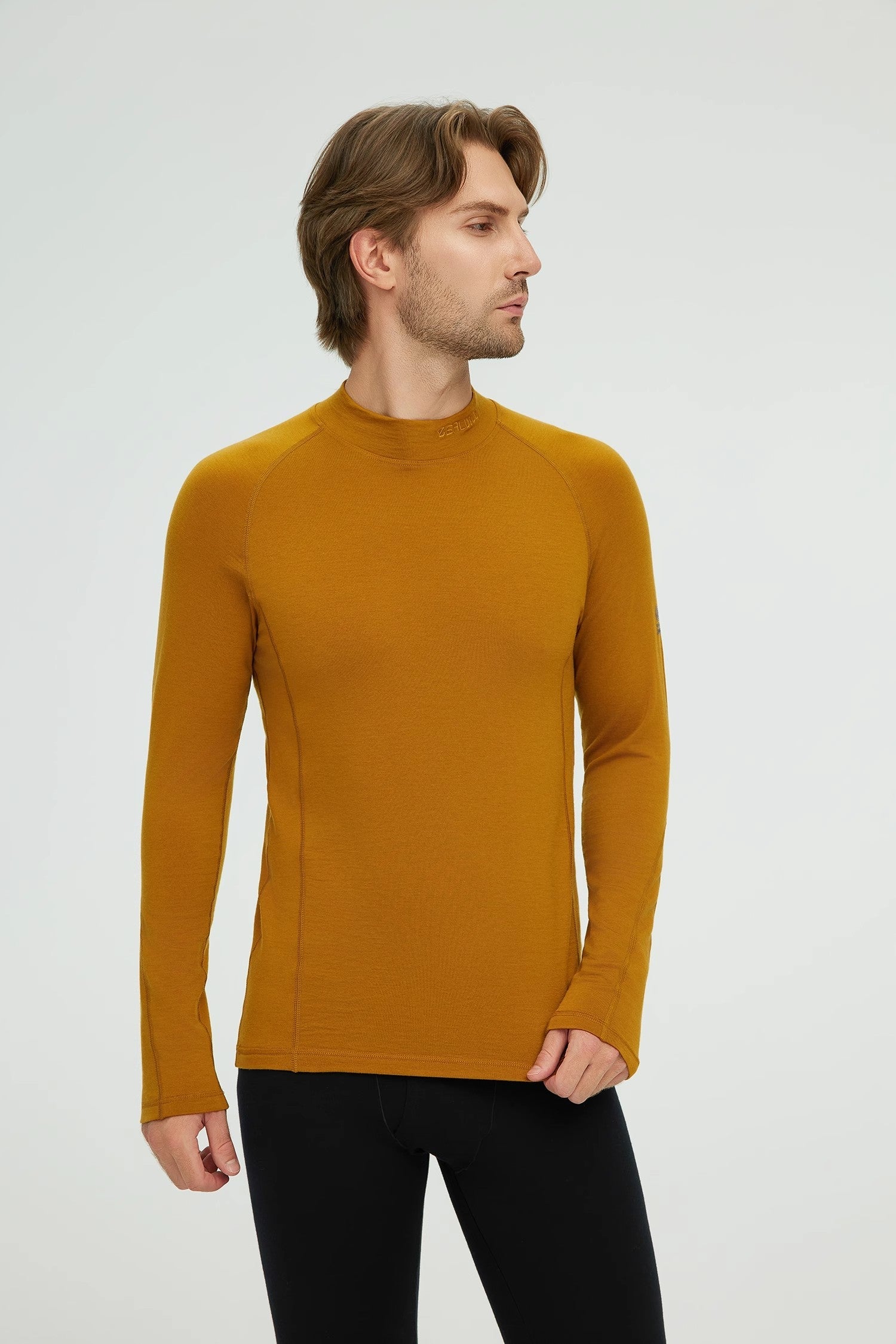 17.5¦Ìm ZEALWOOD Wen¡®s Long-sleeved High Neck Merino Wool T-shirt (200g)