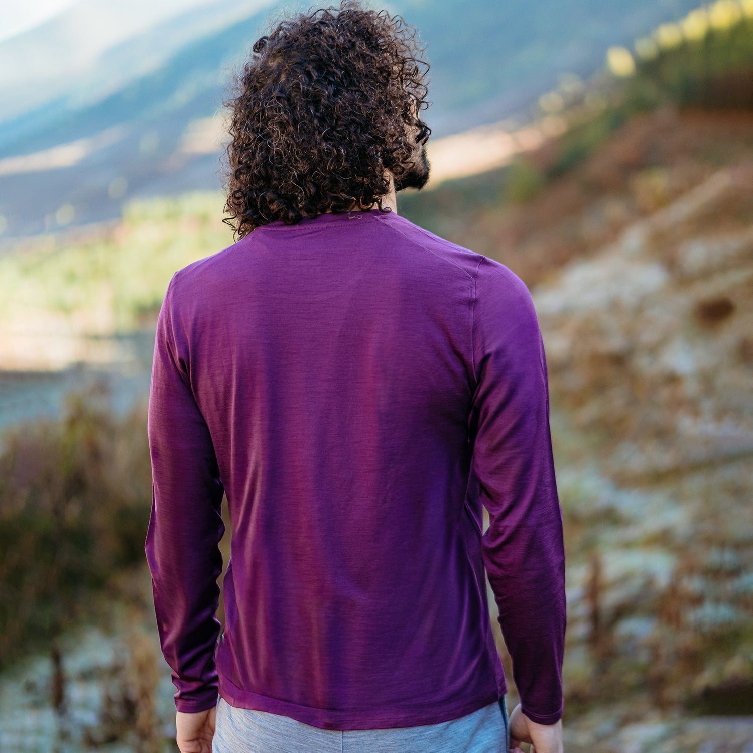 Men's Long Sleeve Merino Wool Tee