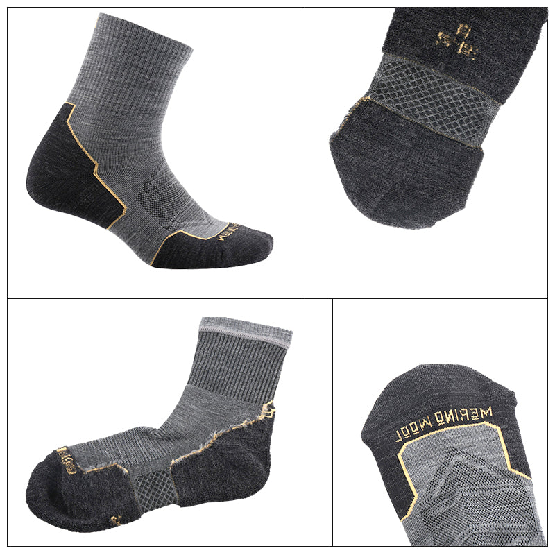 Trail Run Merino Wool Crew Socks