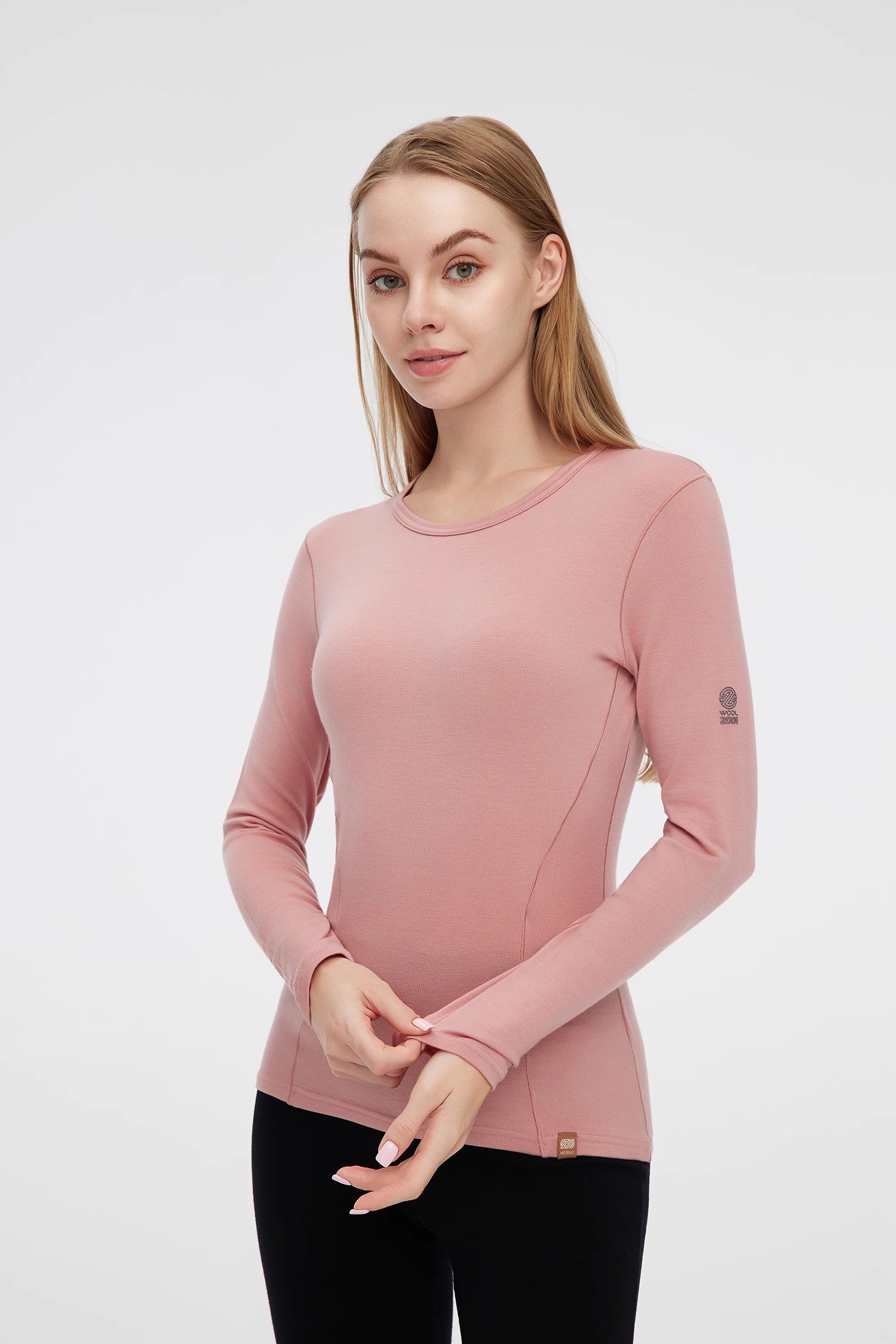 17.5¦Ìm ZEALWOOD Women¡®s Long-sleeved Round Neck Merino Wool T-shirt (200g)