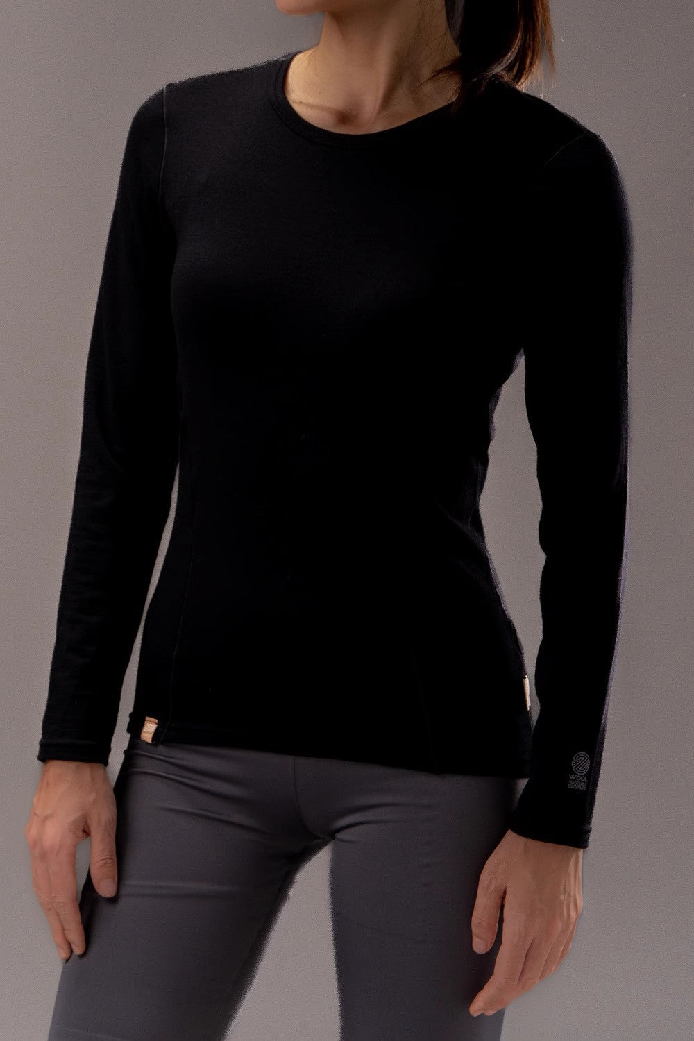 17.5¦Ìm ZEALWOOD Women¡®s Long-sleeved Round Neck Merino Wool T-shirt (200g)