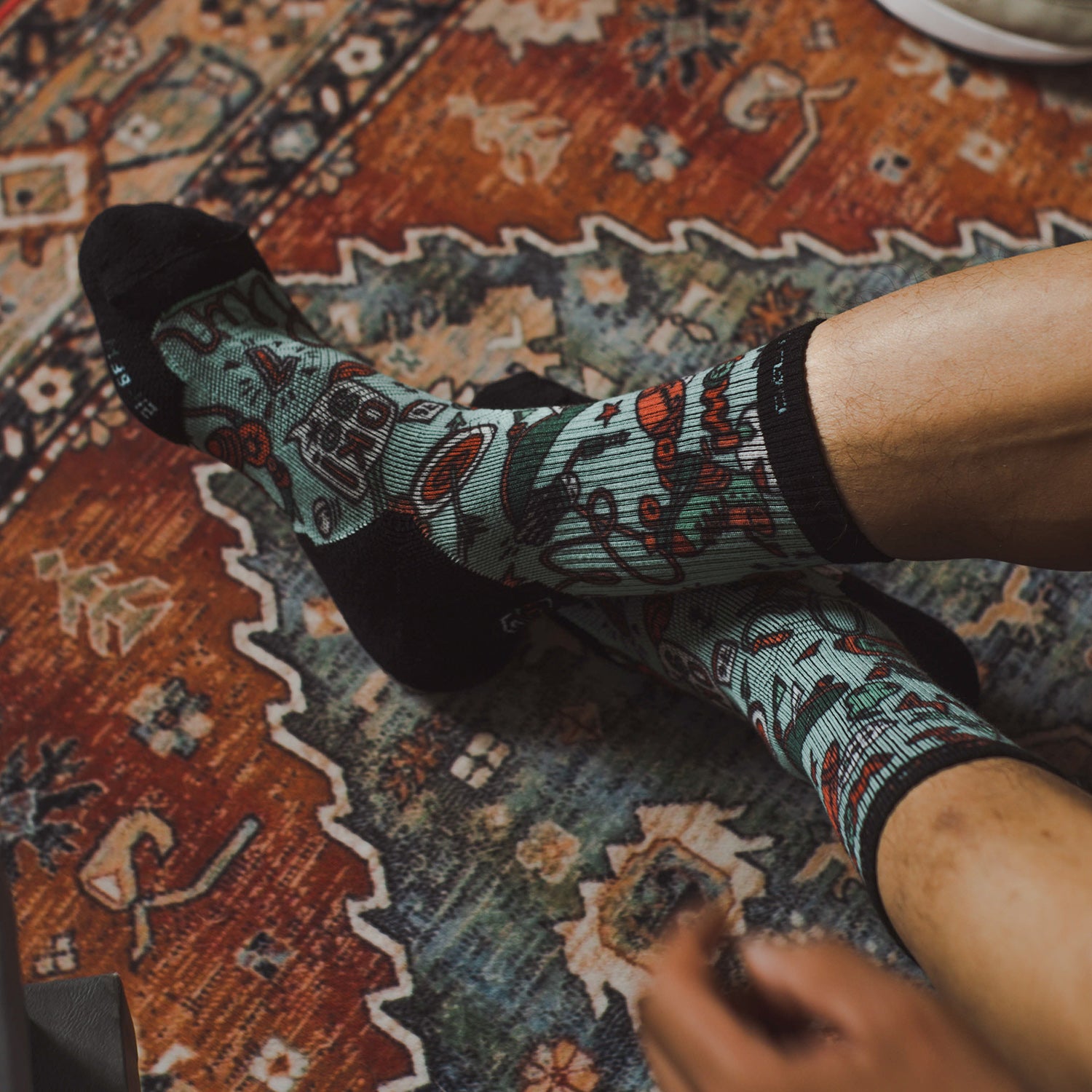 PATTERN TRAINING Merino Wool Crew Socks(New)