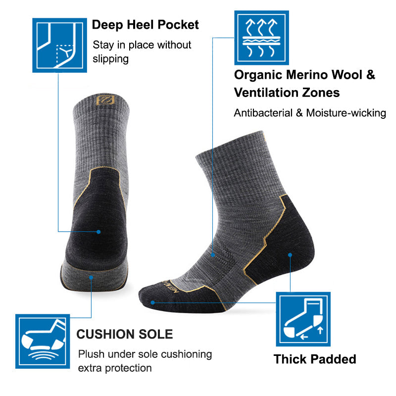 ZEALWOOD Trail Run No Show Socks