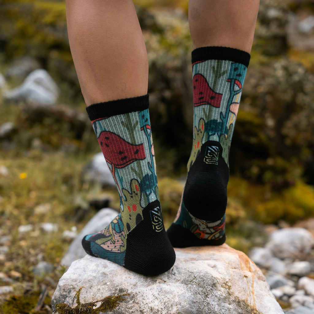 PATTERN TRAINING Merino Wool Crew Socks(New)