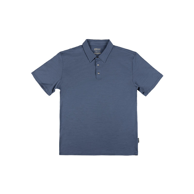 Men's 17.5μm Wool Polo Shirt (150g Lightweight, OTW)