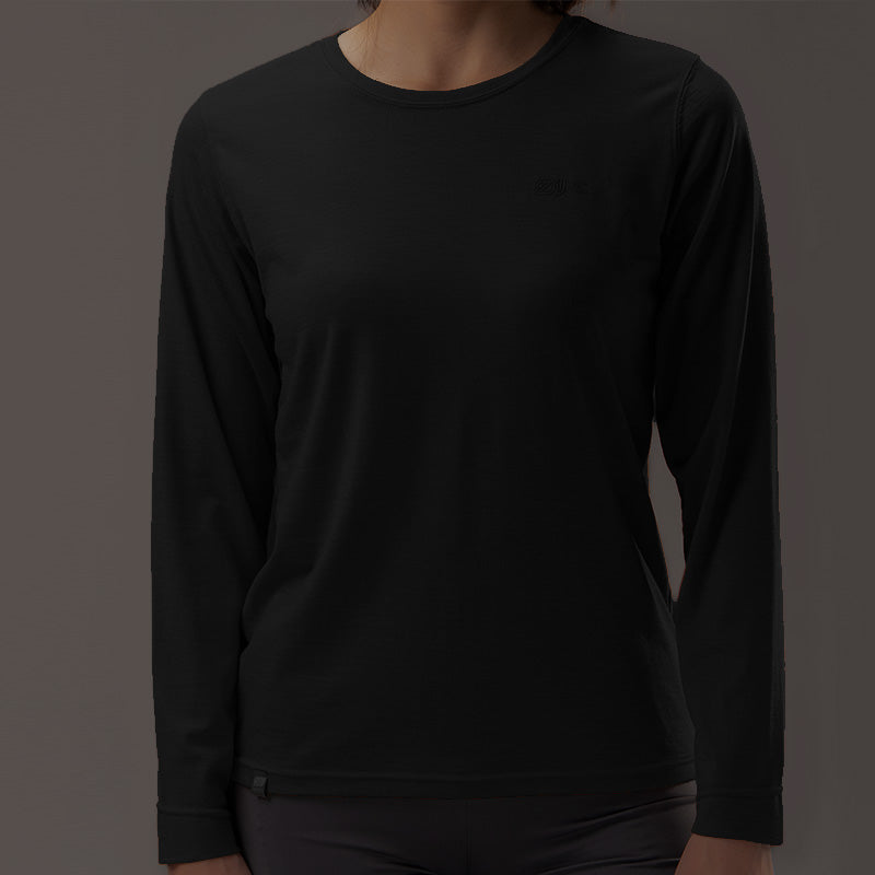 17.5¦Ìm Women¡®s long-sleeved Merino Wool T-Shirt (150g)