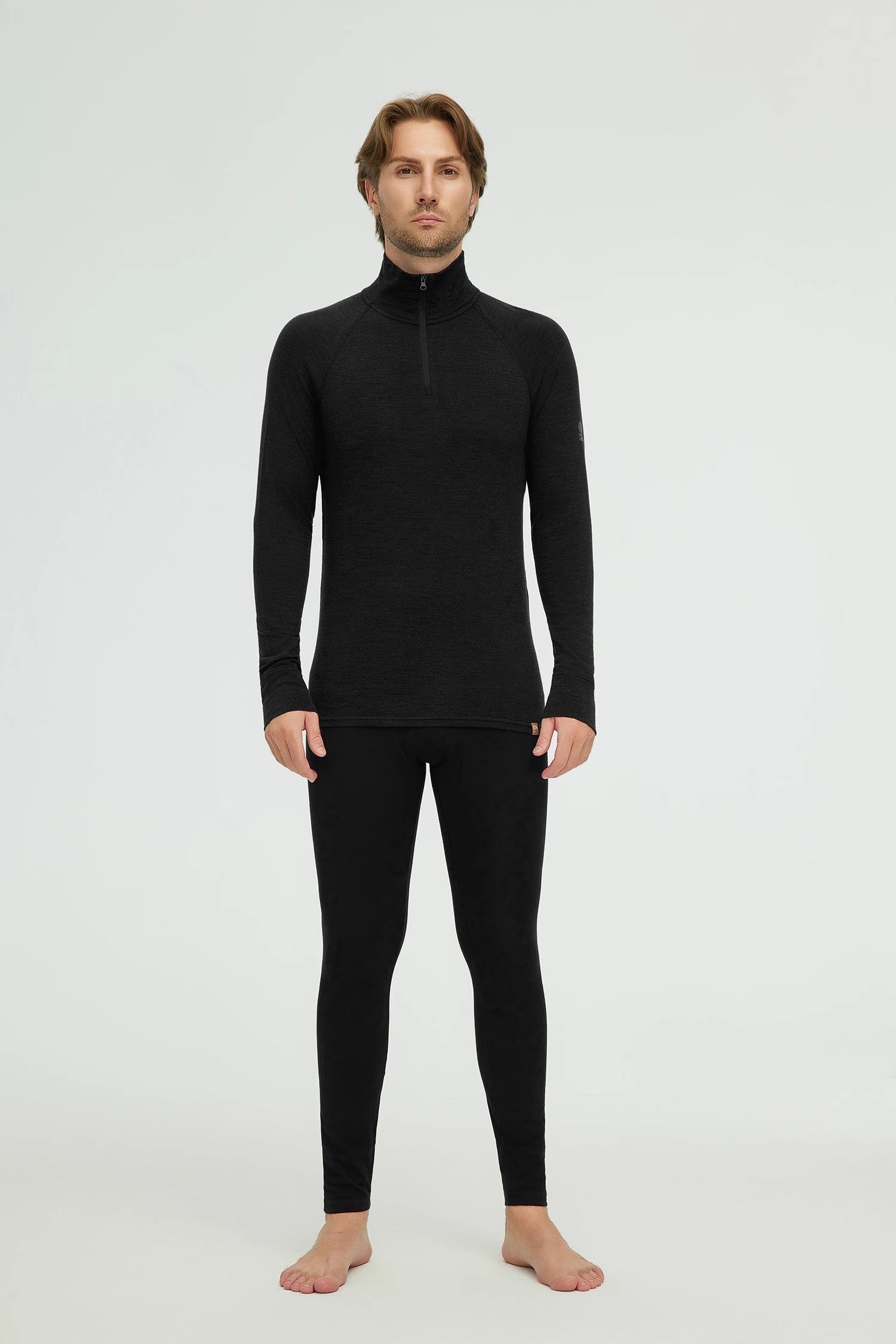 17.5¦Ìm ZEALWOOD Wen¡®s Long-sleeved Zipper Merino Wool T-shirt (200g)