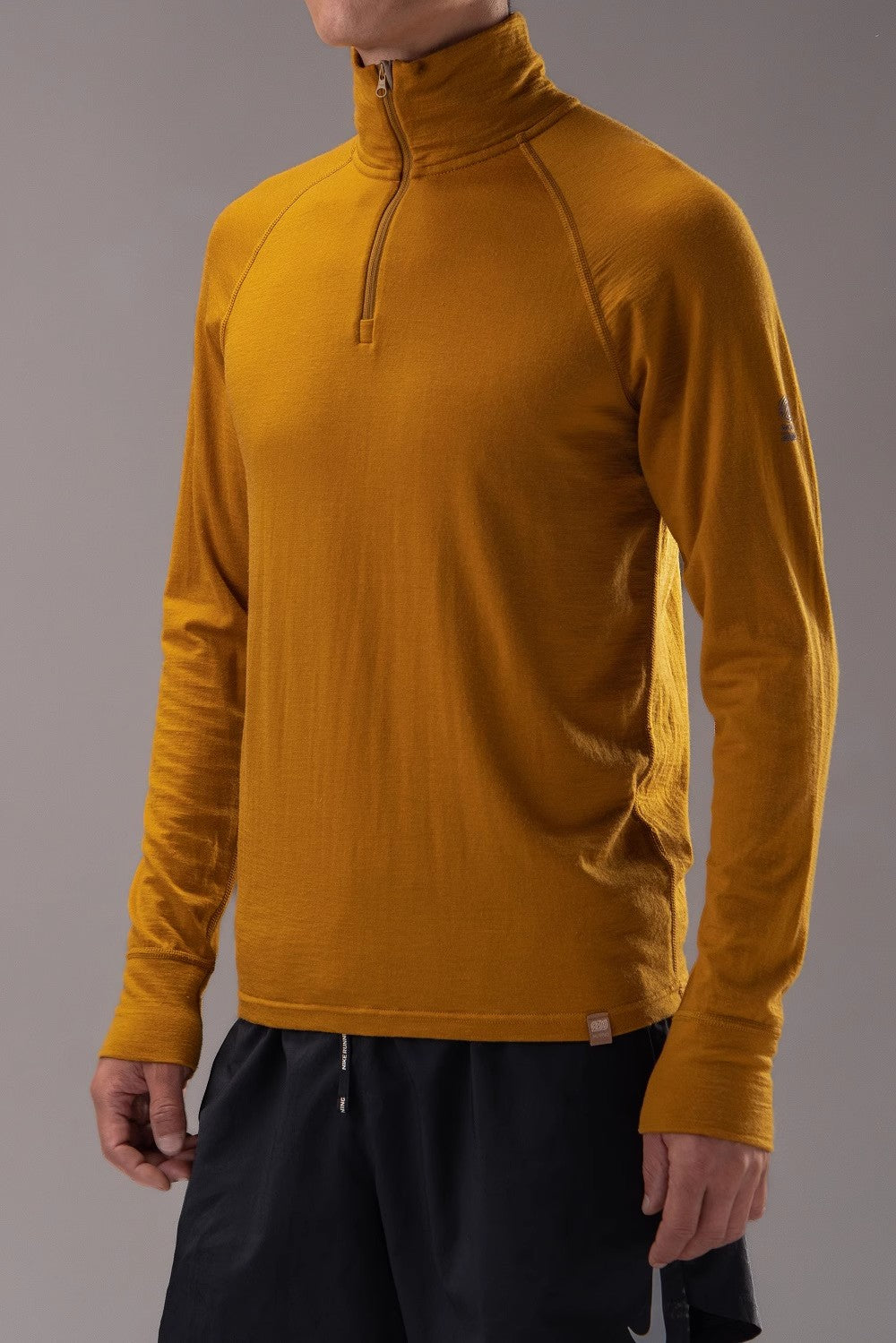 17.5¦Ìm ZEALWOOD Wen¡®s Long-sleeved Zipper Merino Wool T-shirt (200g)