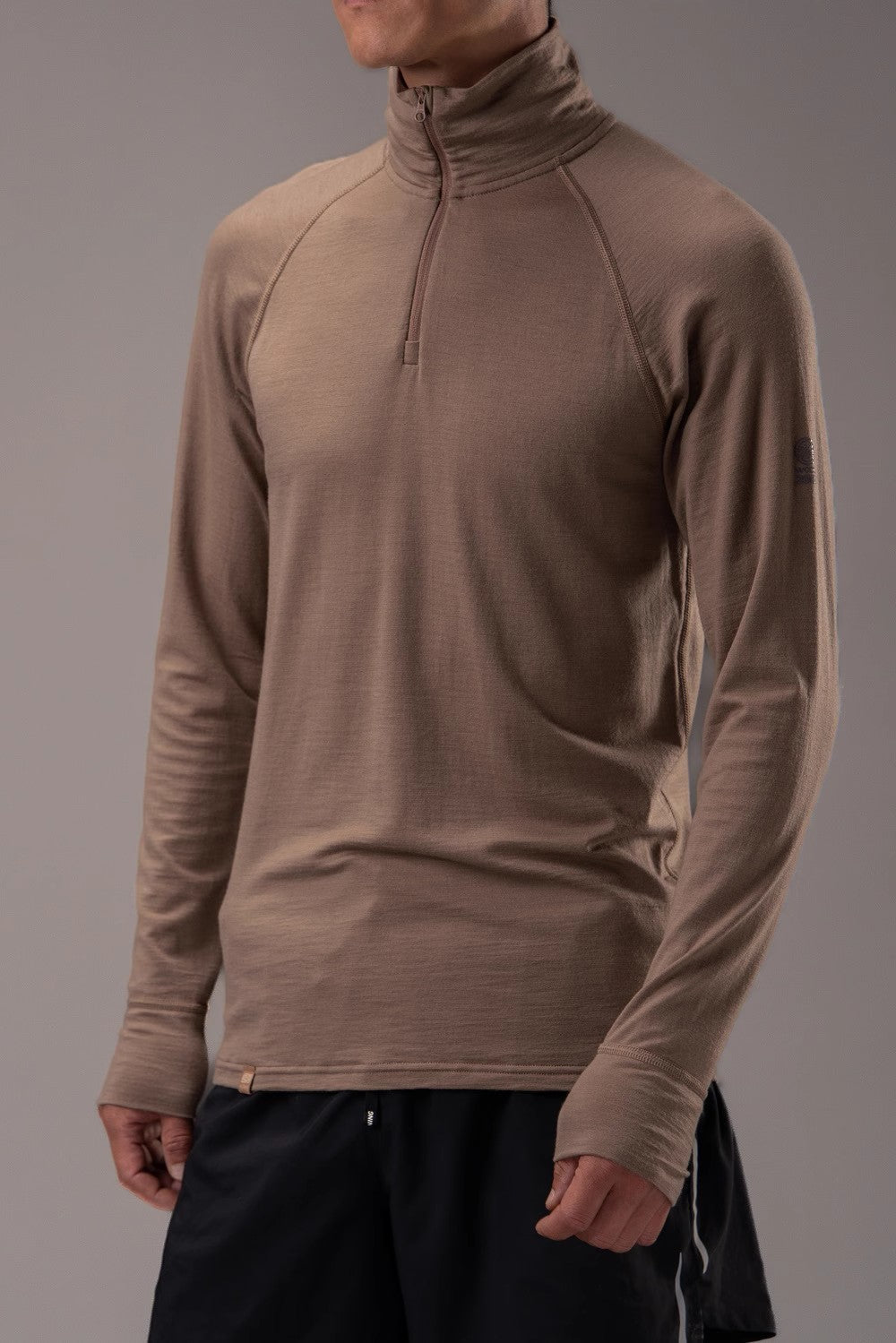 17.5¦Ìm ZEALWOOD Wen¡®s Long-sleeved Zipper Merino Wool T-shirt (200g)