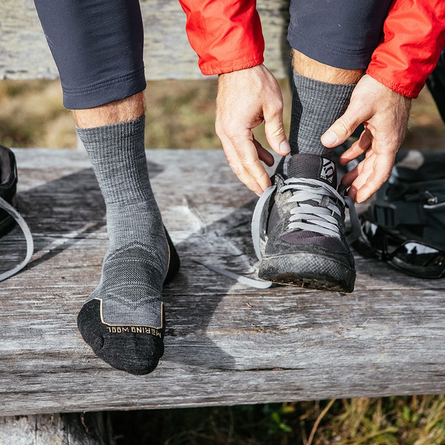 Trail Run Merino Wool Crew Socks