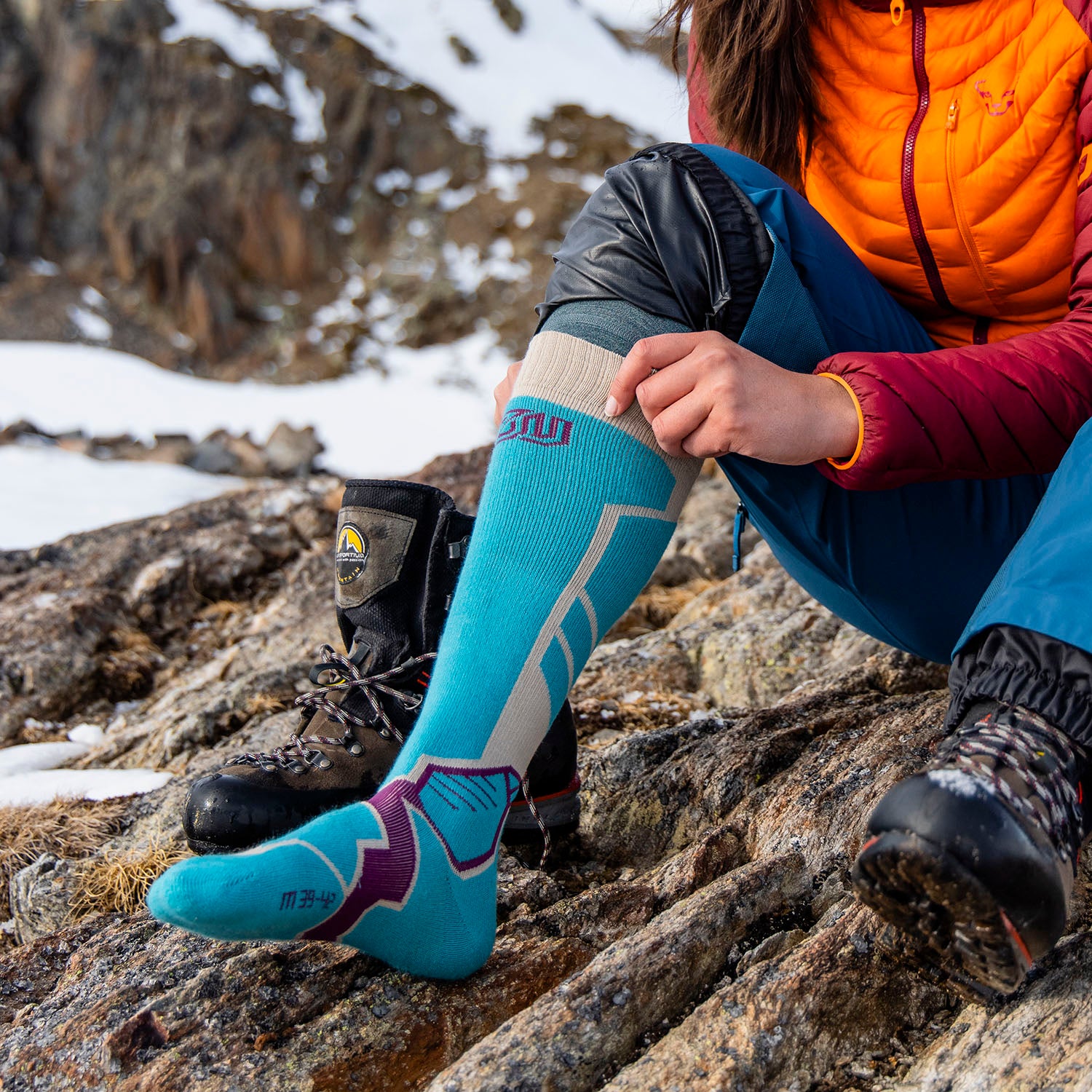 S1 SKI 2 Merino Wool Knee Socks Winter