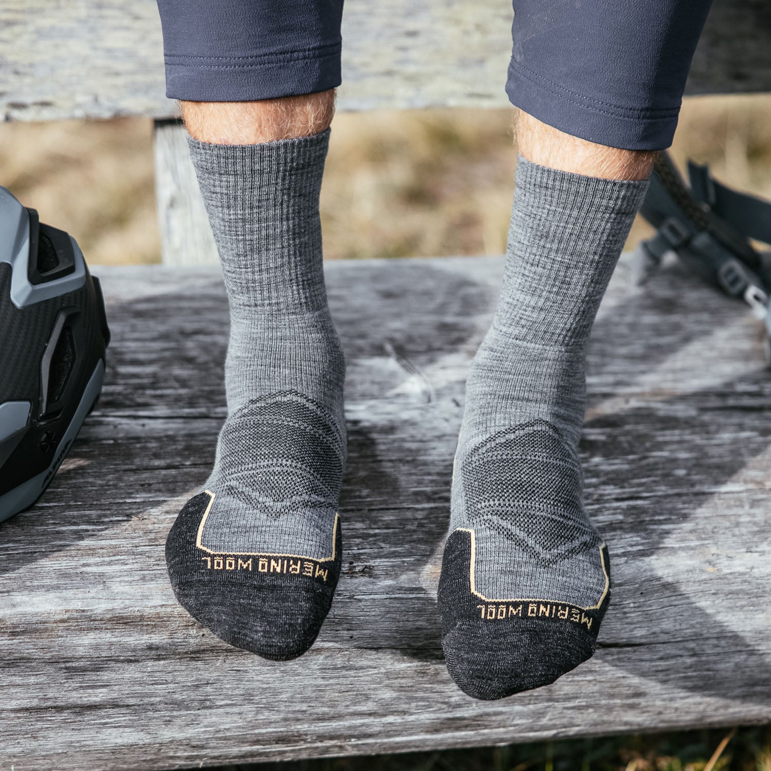 Trail Run Merino Wool Crew Socks